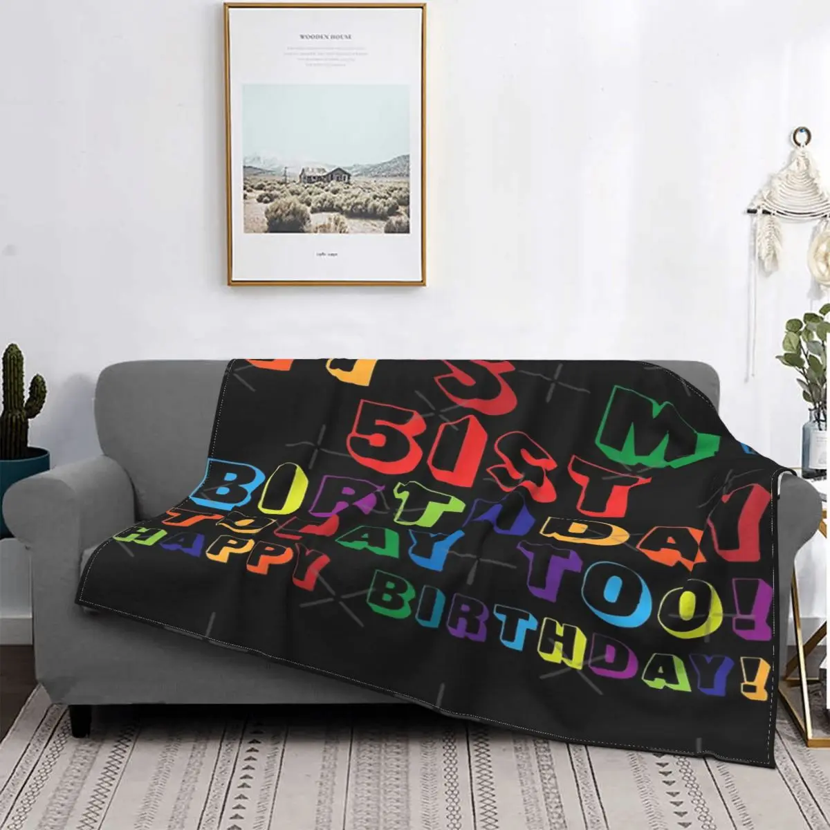 

Manta de feliz cumплинсы, colcha para cama a cuadros, 135