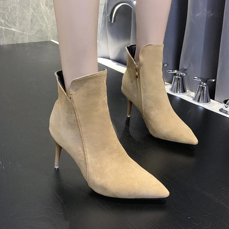 Туфли-лодочки женские на высоком каблуке-шпильке с острым носком | Обувь