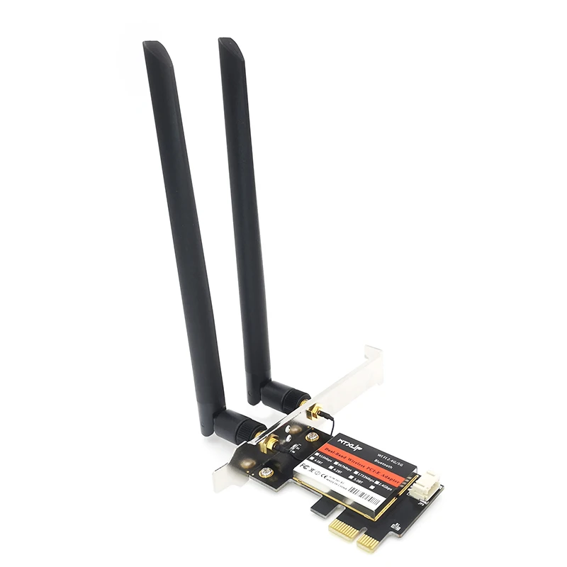 Беспроводной AC 7260 2 4G/5G двухдиапазонный 867 Мбит/с PCI-E X1 X16 Wi-Fi Bluetooth 4.0 7260AC WIFI CARD