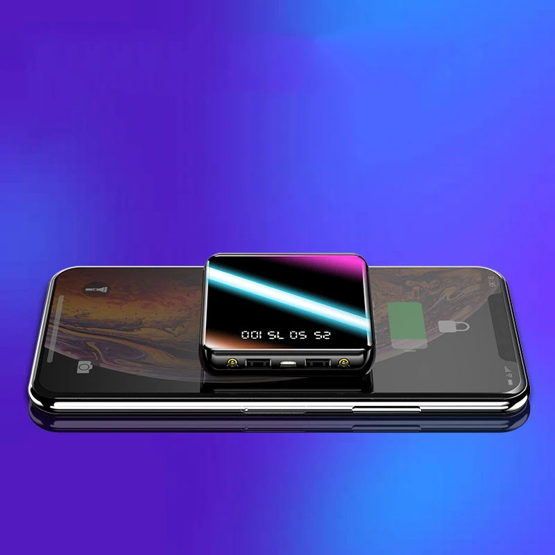 20000mAh мини банк силы быстрое зарядное устройство 2 USB lcd Портативная зарядка для