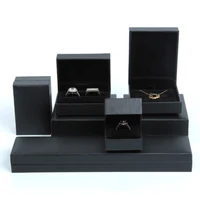 new 6 types black right angle jewelry box cardboard jewelry accessroies ring necklace bracelets earring gift packaging boxes