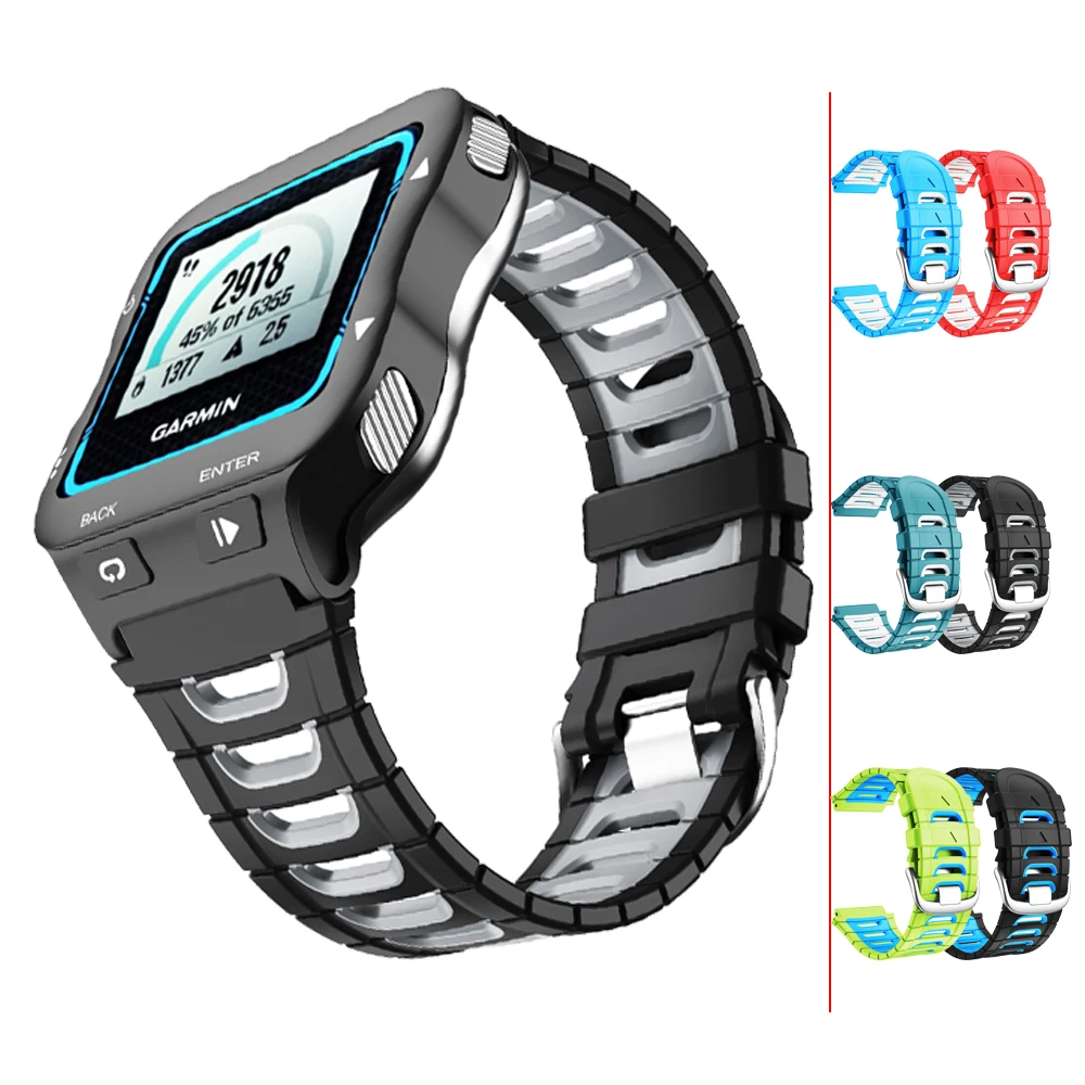 Ремешок силиконовый для спортивных часов Garmin Forerunner 920XT сменный Браслет бега