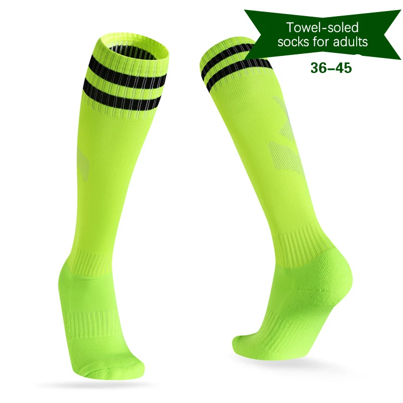 New Men's Sports Socks Thick Towel Bottom Men's High-tube Dispensing Non-slip Football Socks Basketball Socks Sports Stockings