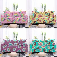 cartoon unicorn donut elastic sofa covers for living room stretch sofa slipcovers sectional l shape corner couch cover 1 4seater