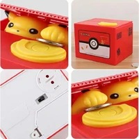 pokemon figure model set japanese authentic children pikachu coin steal money piggy bank anime action character birthday toy