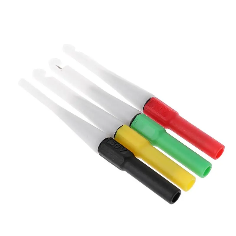 4pcs 0.7mm Piercing Probes Kit Multimeter Pen Probe Mini Wire Piercer Car Repair Test Line Tool | Инструменты