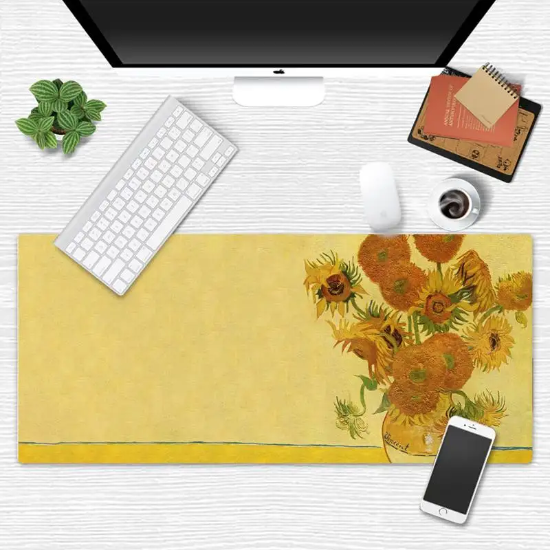 

Van Gogh Unique Desktop Pad Game Mousepad Desk Table Protect Office Work Mouse Mat pad X XL XXL Non-slip Cushion