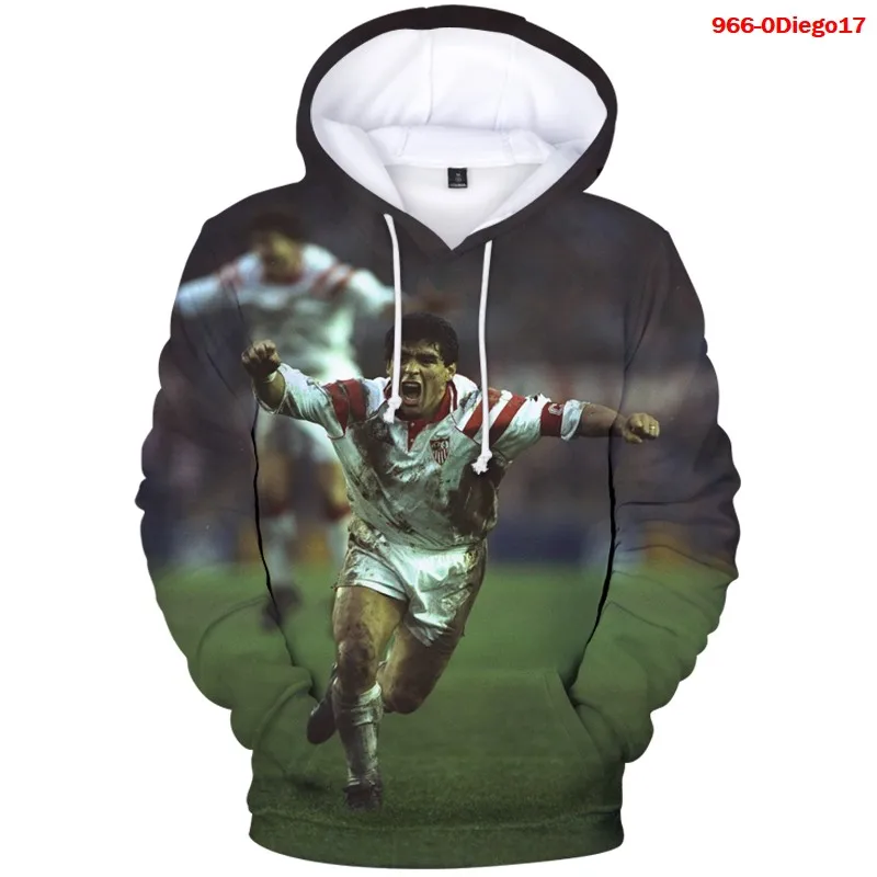 

Hrajuku Hoodies Gothic Diego Armando Maradona Sweatshirt Men Clothing Winter Streetwear Clothes Fashion Lounge Wear Casual Tops