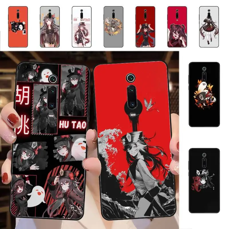 

YNDFCNB Hu tao genshin impact Phone Case for Redmi 5 6 7 8 9 A 5plus K20 4X 6 cover