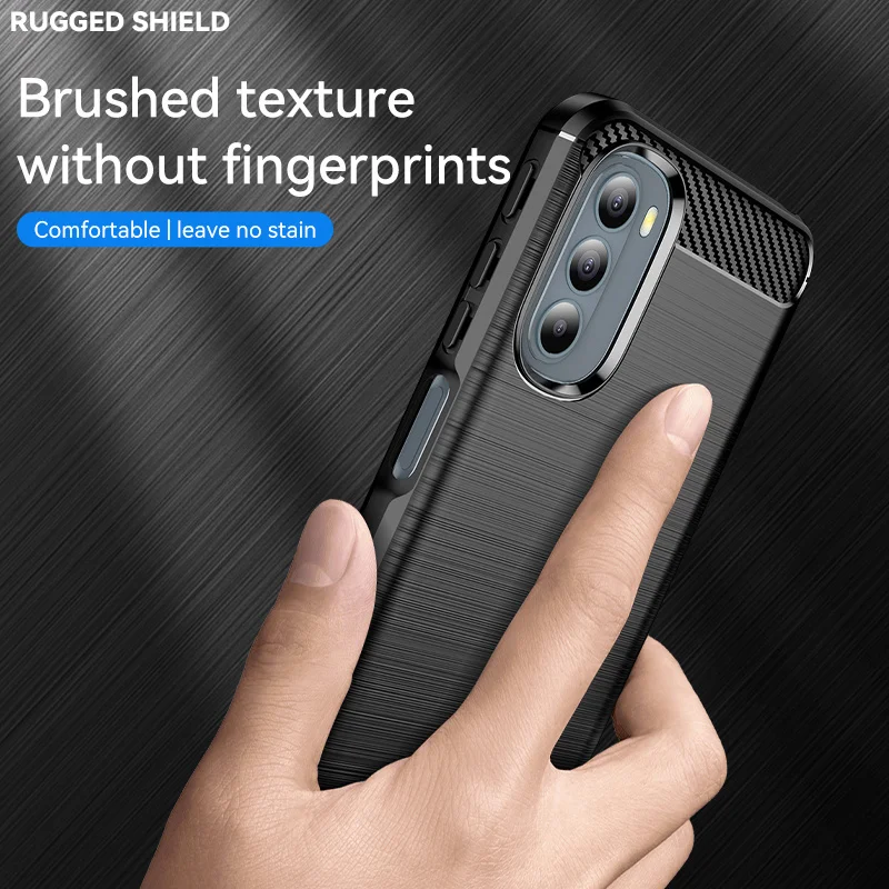 For Motorola Moto G41 Case Cover for Motorola Moto G41 G31 G51 G71 5G Shockproof Bumper Shell Carbon Fiber Silicone Phone Cover