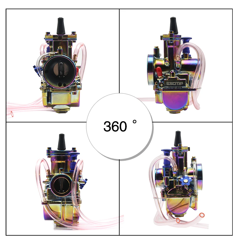 Карбюратор для мотоцикла SCL Racing 1 шт. Новый красочный карбюратор PWK Keihin Carb 21 24 26 28 30