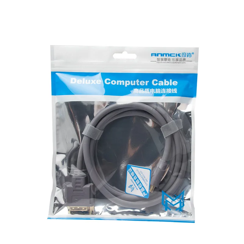 Anmck Кабель HDMI DVI двунаправленный D 24 + 1 кабель со штыревыми соединителями на обоих