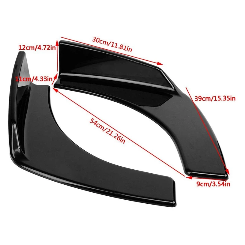 1 пара Универсальный Автомобильный FRP передний бампер спойлер разветвители