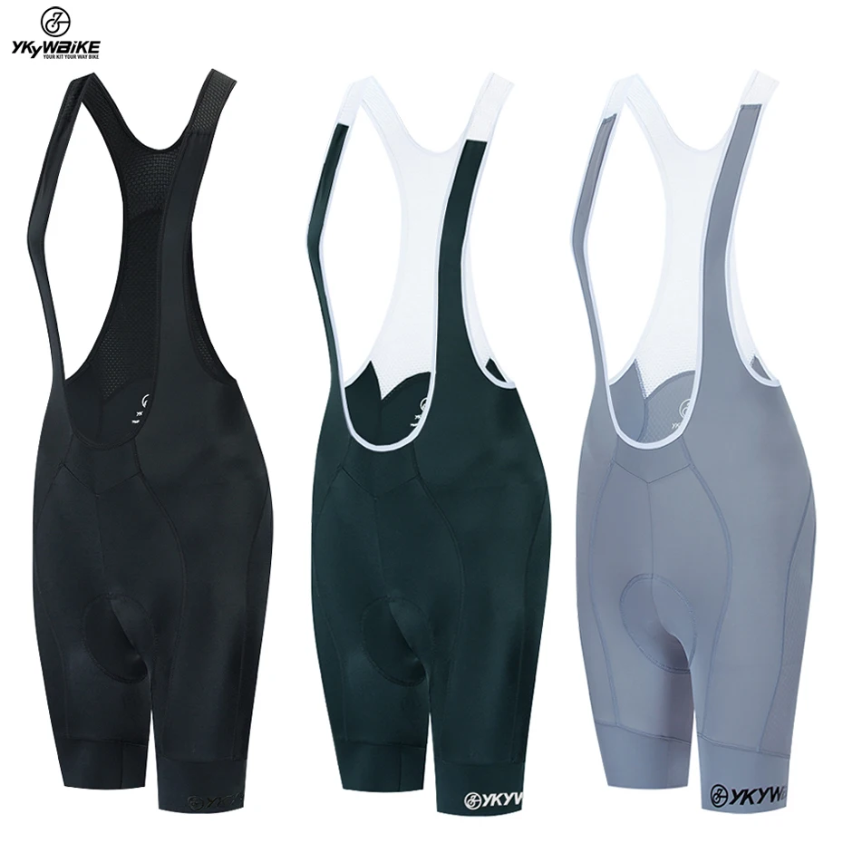 

YKYWBIKE 2021 Cycling Bib Shorts Women Summer Bike Bibs Shorts Padded Tights Bicycle Pants Quick Drying Breathable Shorts