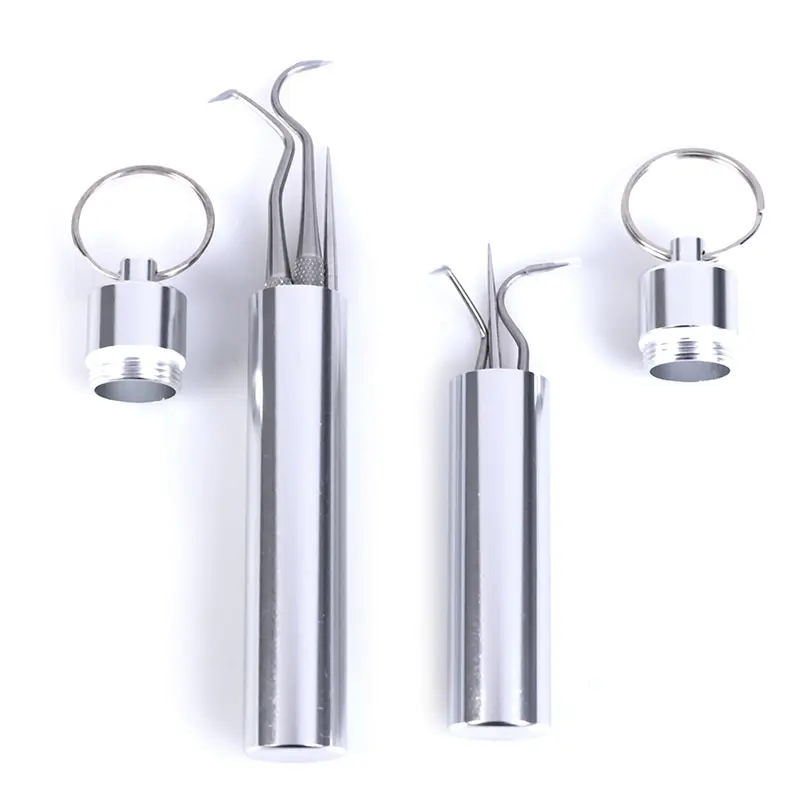 1 комплект многоразовый водонепроницаемый чехол для зубочисток из нержавеющей