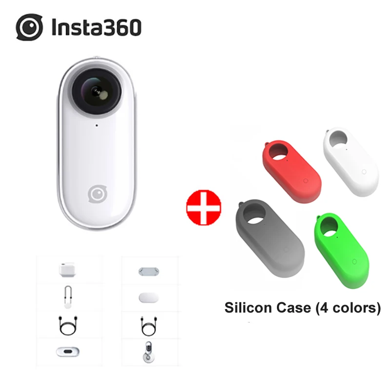Insta360 Go 1080P видео Спортивная Экшн-камера FlowState Timelapse Hyperlapse camera PK Gopro Hero 7 Yi 4K DJI Osmo Action - Цвет: add 4pcs shell