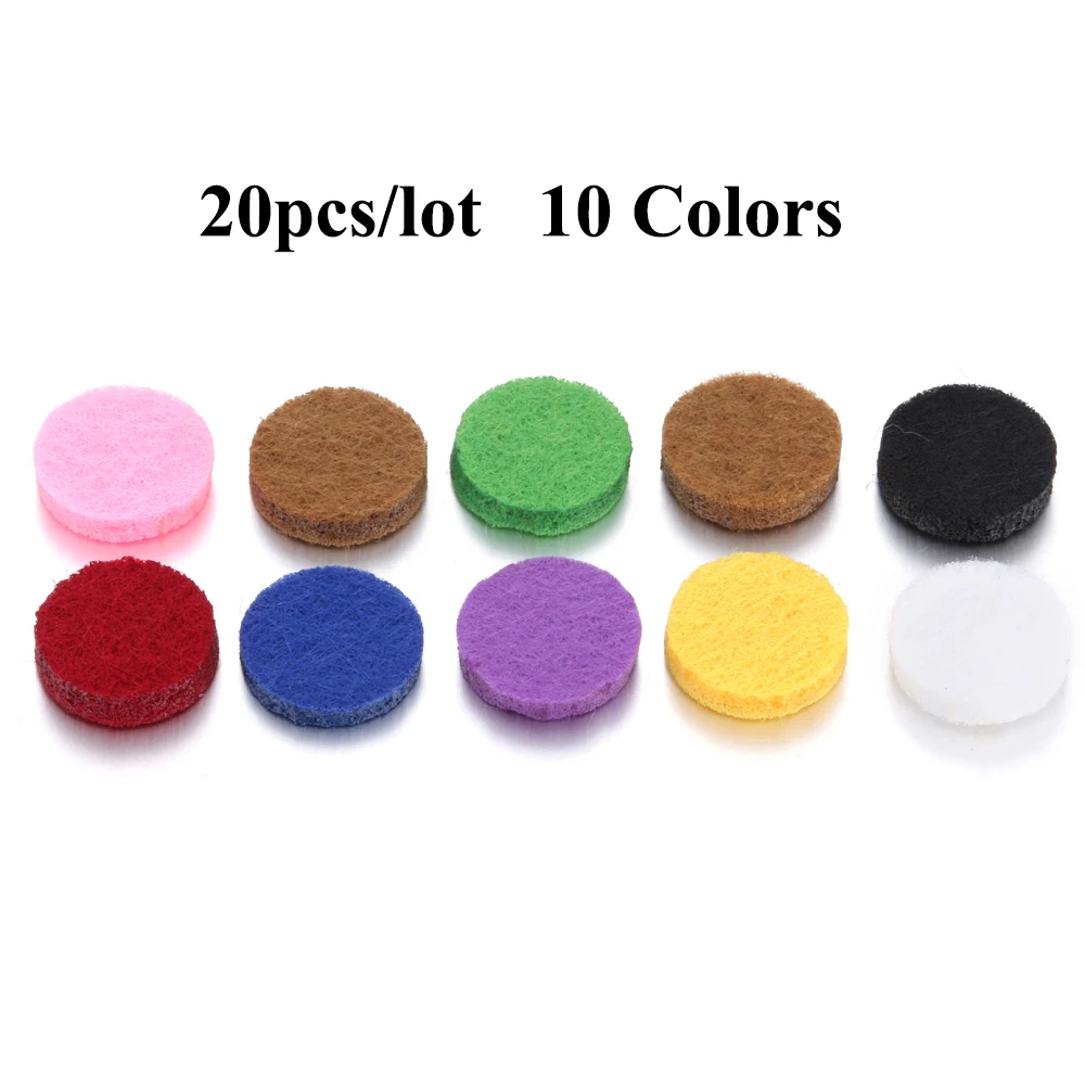 20pcs Pads Ароматерапия автомобильный парфюмерный диффузор 316L нержавеющая сталь 30 мм магнитный аромат диффузор медальон автомобильный освежитель воздуха вентиляционный зажим - Название цвета: 20pcs Pads