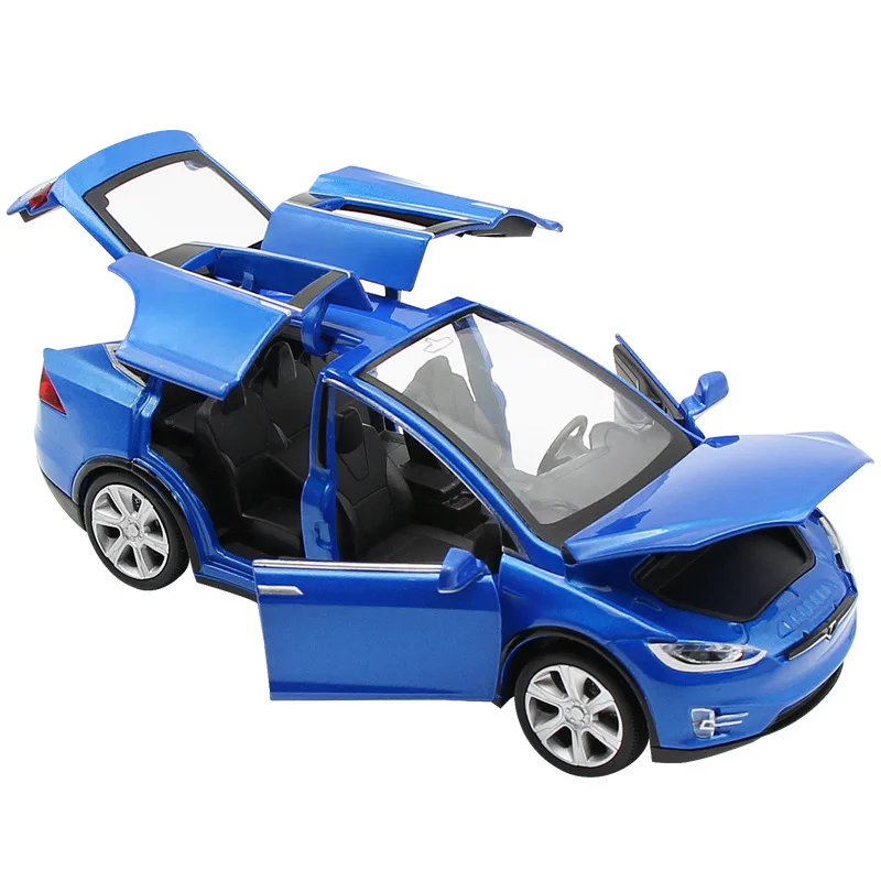 

6610 Sports Car Autobahn Polizei Children's Toys 1:32 Acousto-Optic Pull Back Car Model Simulation Car