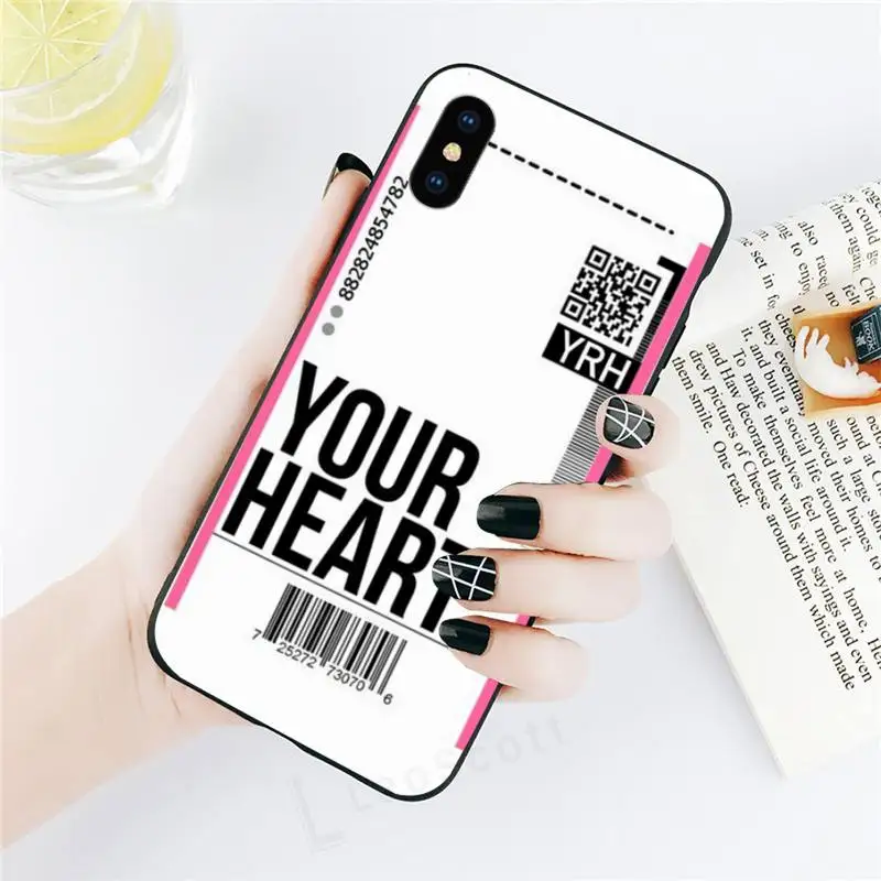 

Hot ins Funny Bar Label World ticke Phone Case for iPhone 11 12 mini pro XS MAX 8 7 6 6S Plus X 5S SE 2020 XR