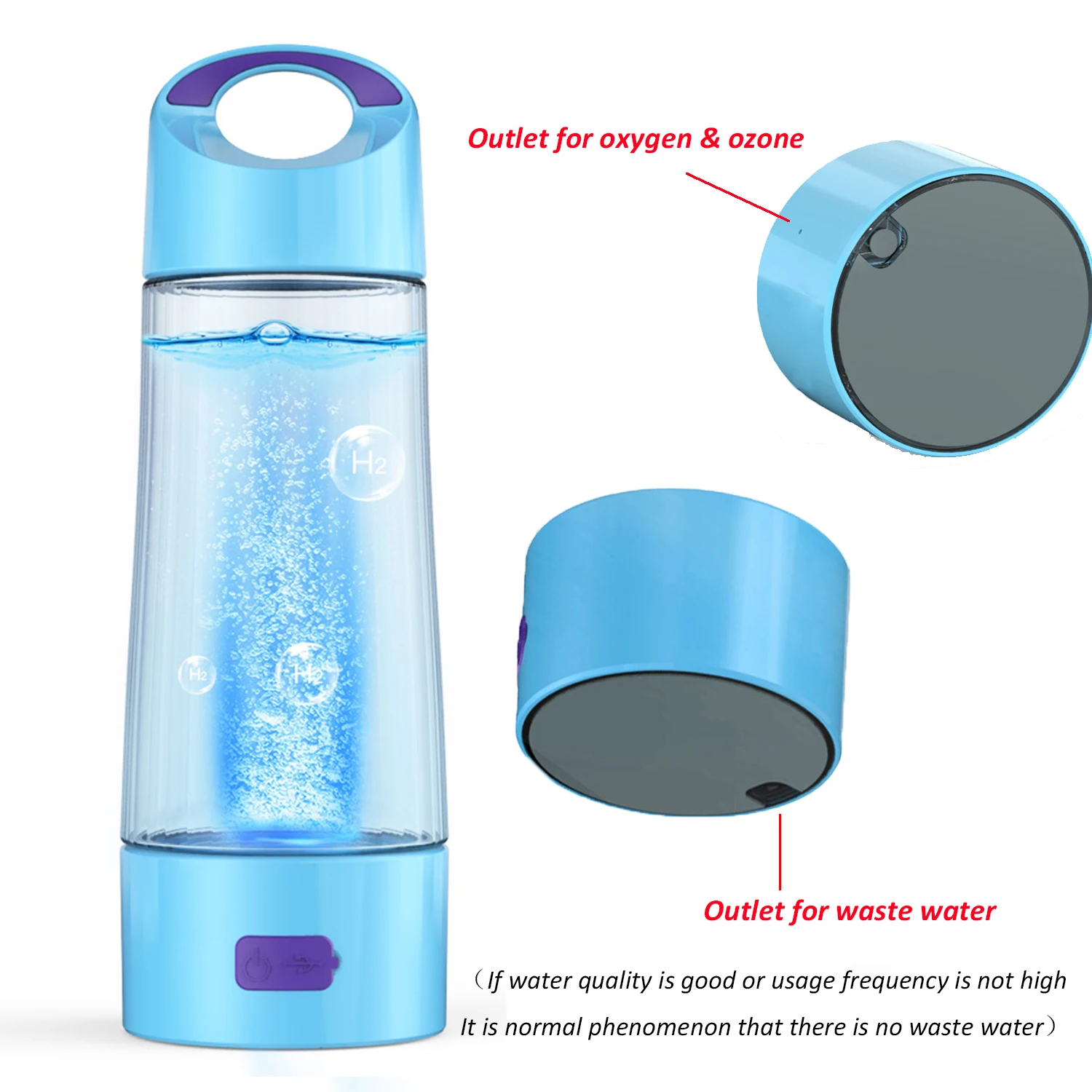 Low ORP Hydrogen Rich Water Generator Maker Dual Chamber With Drain Hole Exhaust Gas | Бытовая техника