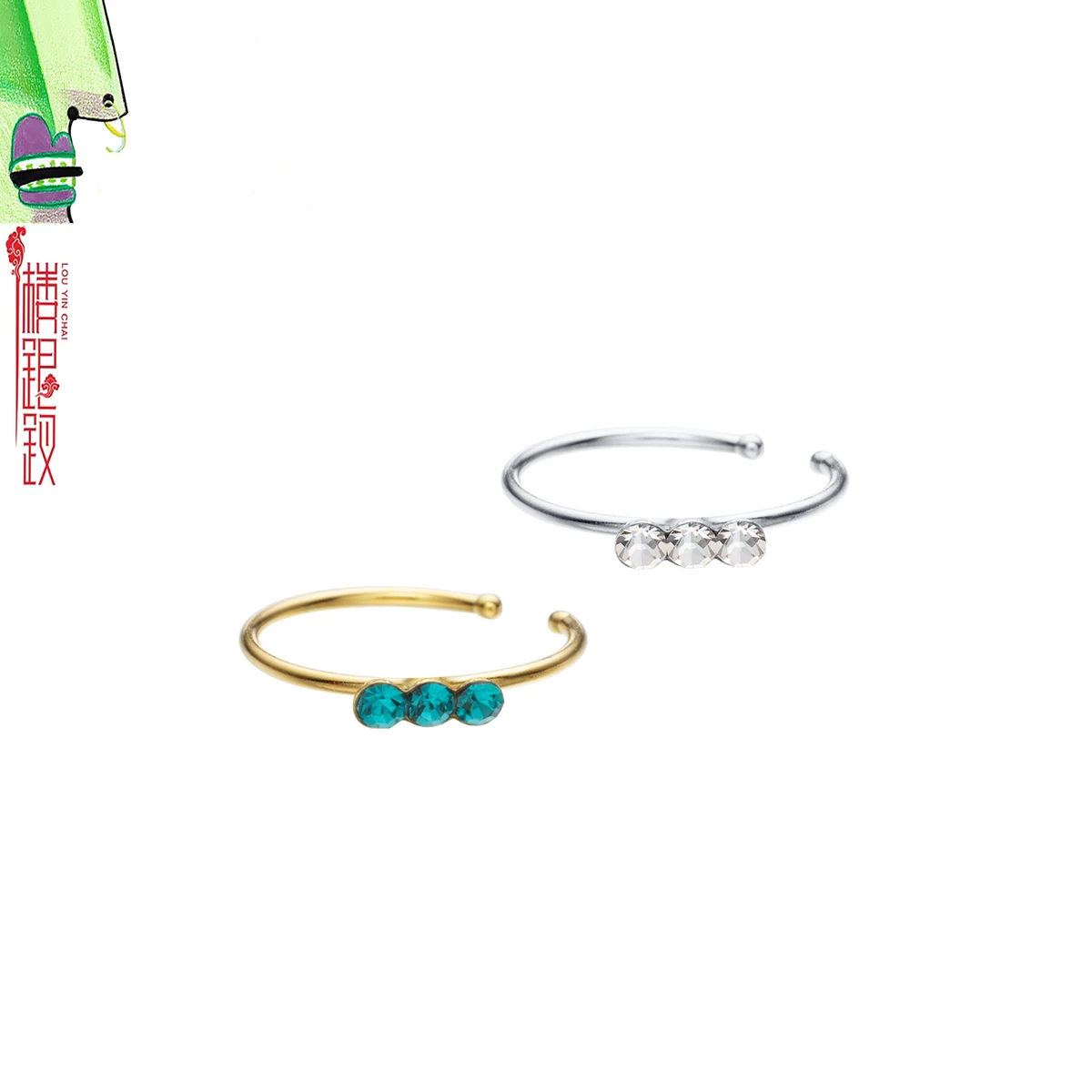 

24Pcs/Set Mix Colors Gemstone Nose Ring Hoop Nostril Piercing Sterling Silver Nose Piercing Body Jewelry Piercing Nariz Plata