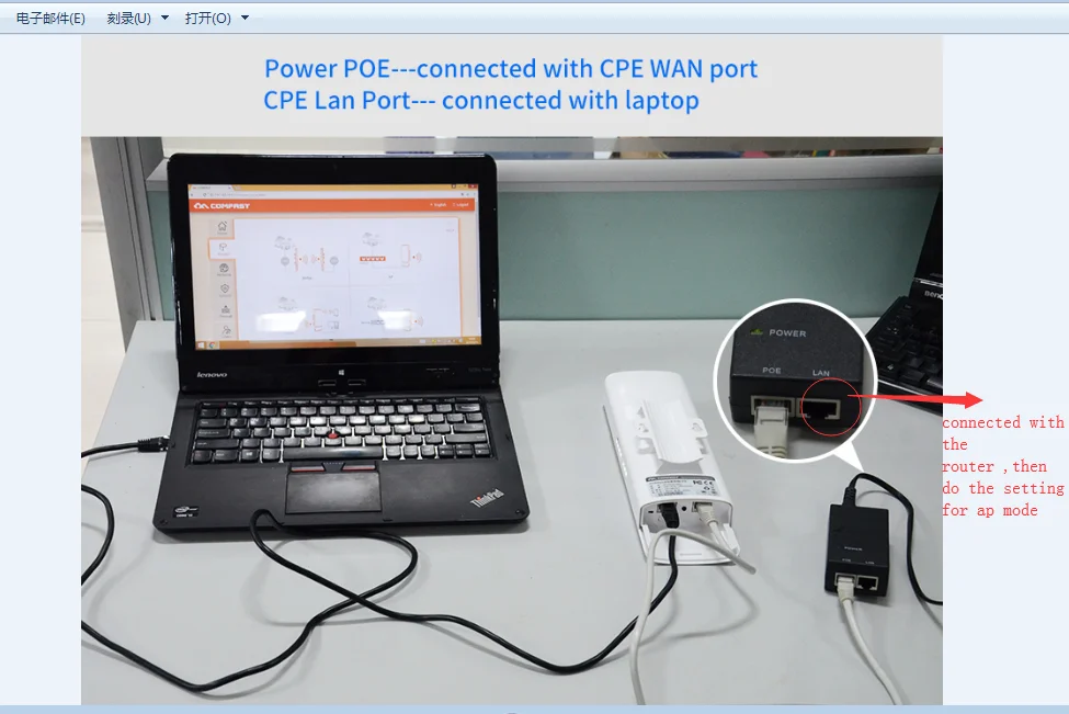 Уличный беспроводной маршрутизатор точки доступа COMFAST 5-10 км Wi-Fi 300 Мбит/с 5 8 ГГц CPE