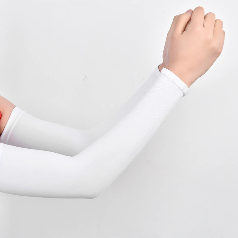 

Arm Sleeves Warmers Sports Sleeve Sun UV Protection Hand Cover Unisex Solid Color UV Protection Fingerless Arm Sleeves Cover