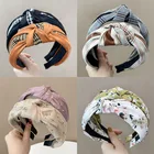 Ободок с узлом Женский, элегантный аксессуар для волос из сетчатой ткани, модный головной убор для взрослых, украшение для волос