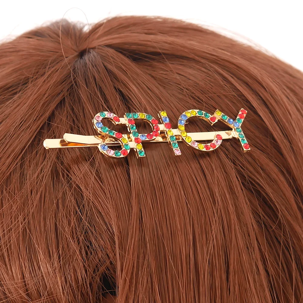 

Hairpins 1 Pcs Women Korea Barrettes Fashion Shiny Hair Clip Rhinestones Slide Clips