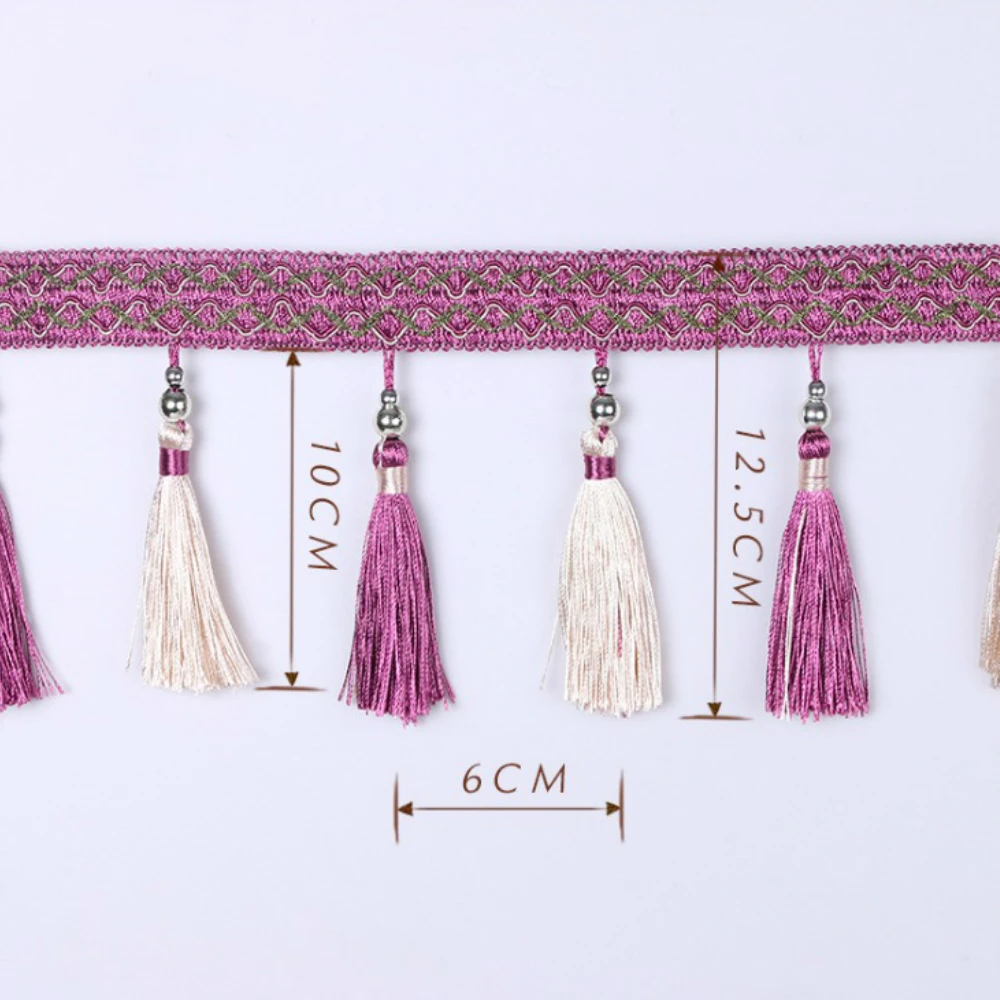 6 м/лот 8 цветов драпировка бахрома отделка сделай сам бусины в виде тыквы