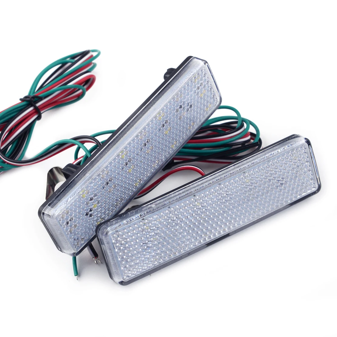 2 шт. Светодиодный отражатель заднего бампера задний стоп светильник белый