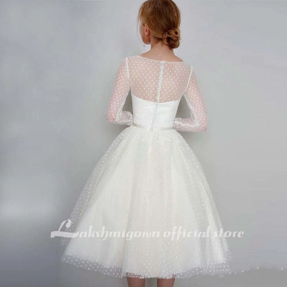 

Modest Illusion Lace Wedding Dresses 2020 Long Sleeves Princess Jewel Sheer Neck Wedding Dress Bridal Gowns vestidos de noiva