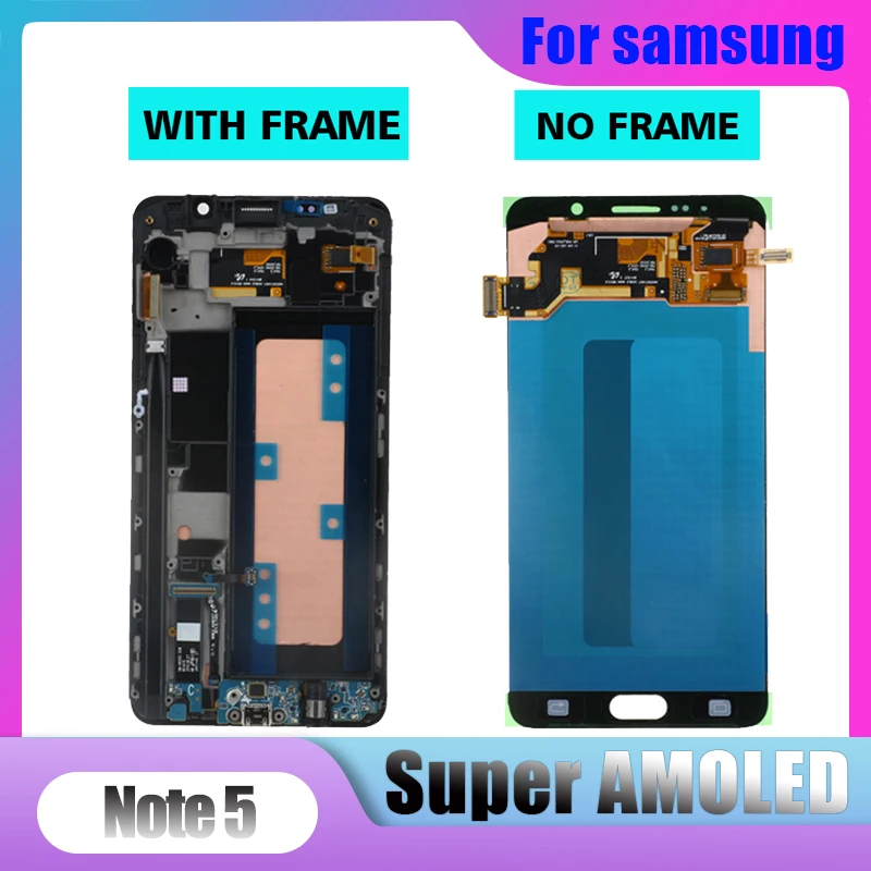 Оригинальный Super AMOLED 5 7 ''ЖК-дисплей для SAMSUNG Galaxy Note5 N920A N9200 SM-N920 N920C ЖК-дисплей