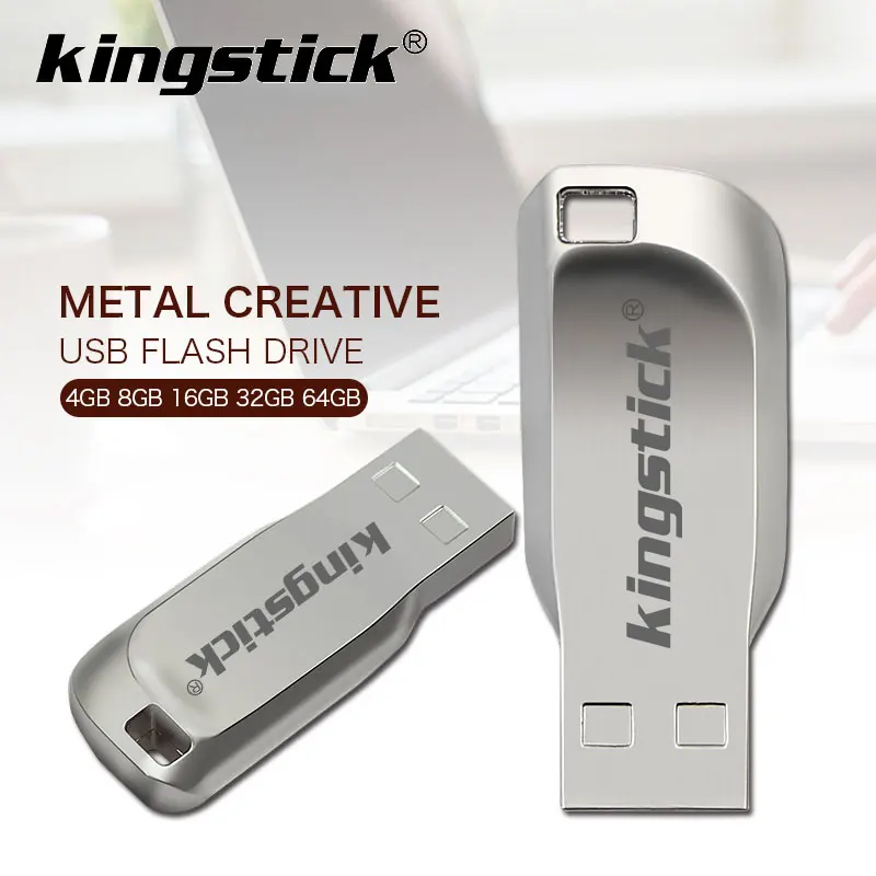 High quality Kingstick USB flash drive Pendrive 128GB 64GB 32GB 16GB 8GB 4GB Pen Drive Flash Stick 256gb free Key Ring | Компьютеры и