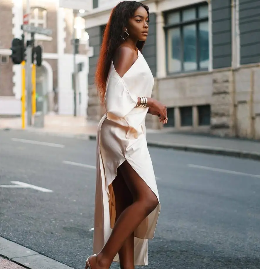 Женское длинное золотистое платье Bogeda элегантные вечерние платья весна-лето 2019 |