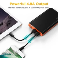 easyacc 13000mah power bank external battery charger portable poverbank with flashlight powerbank quick charging for xiaomi