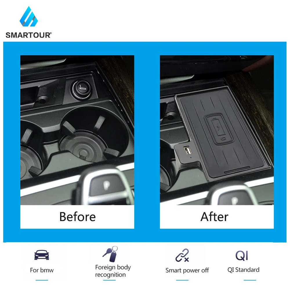 Автомобильное беспроводное зарядное устройство для телефона специально BMW X5