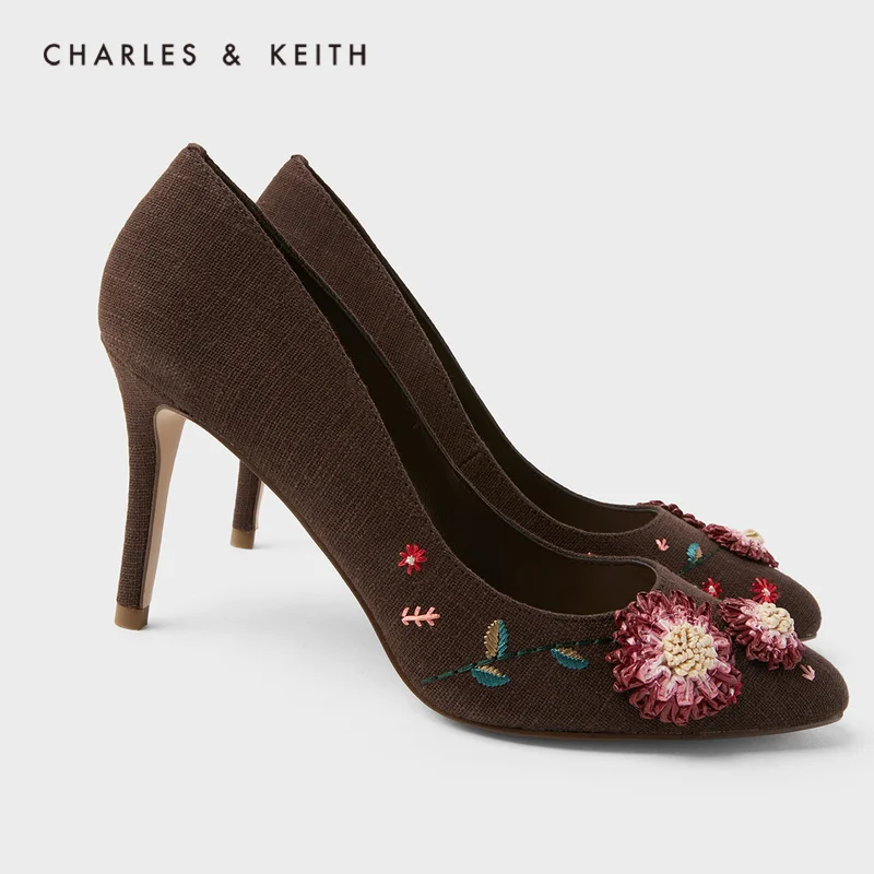 CHARLES＆KEITH Новинка на Осень 2020 CK1-60920126Женские туфли босоножки Острый Носок высоком