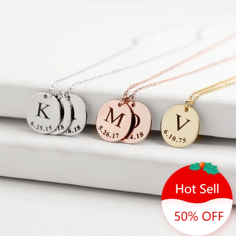 

Charms for Jewelry Bracelet Personalized Bar Necklace Stainless Steel Jewelr Making Customized Nameplate Mom Gift Choker Women