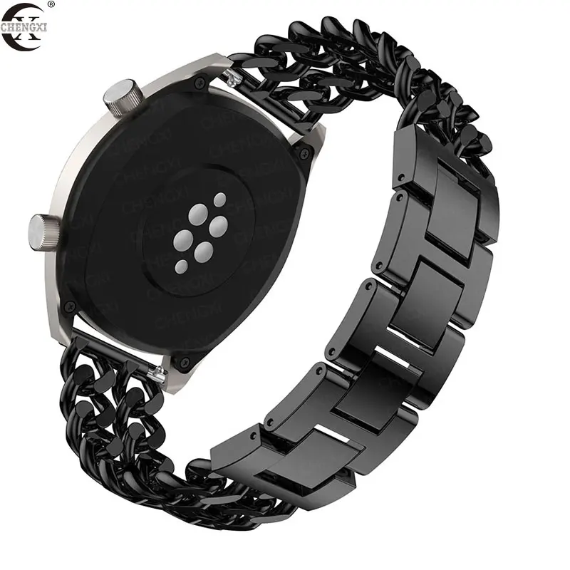 Chengxi для samsung gear S3 Frontier/классический ремешок из нержавеющей стали, умные часы, металлический браслет, 22 мм, ремешок для часов S3, ремешки для часов
