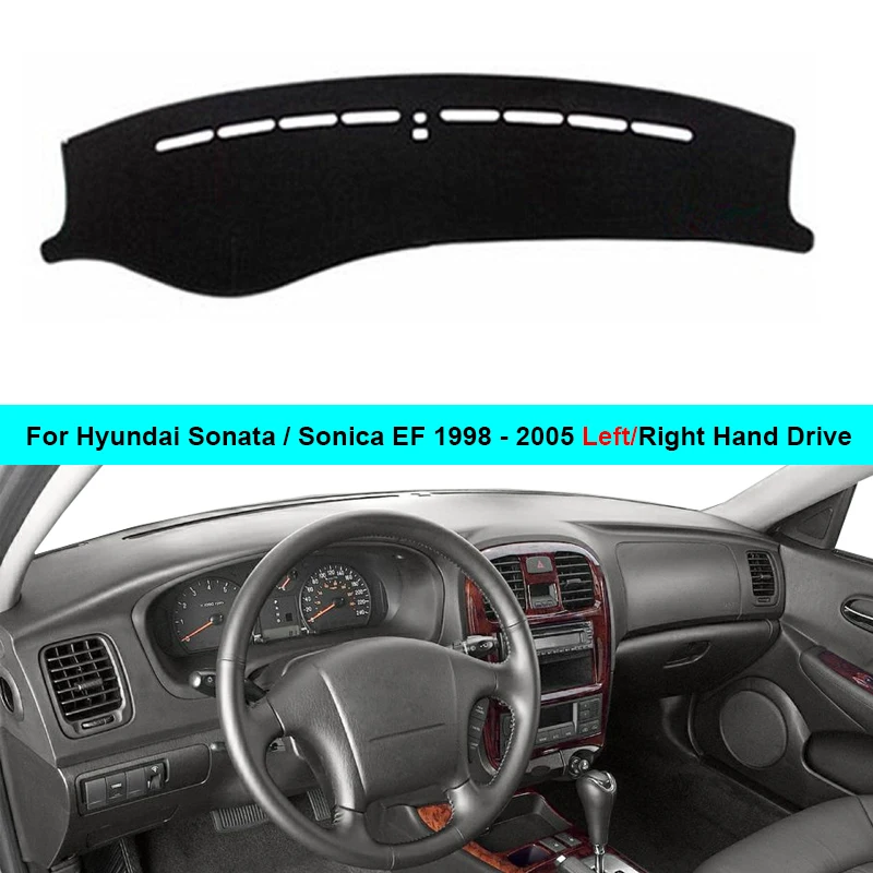 

2 Layer Car Dashboard Cover Carpet Sunshade For Hyundai Sonata Sonica EF 1998 - 2005 LHD RHD Sunshade 2004 2003 2002 2001 2000