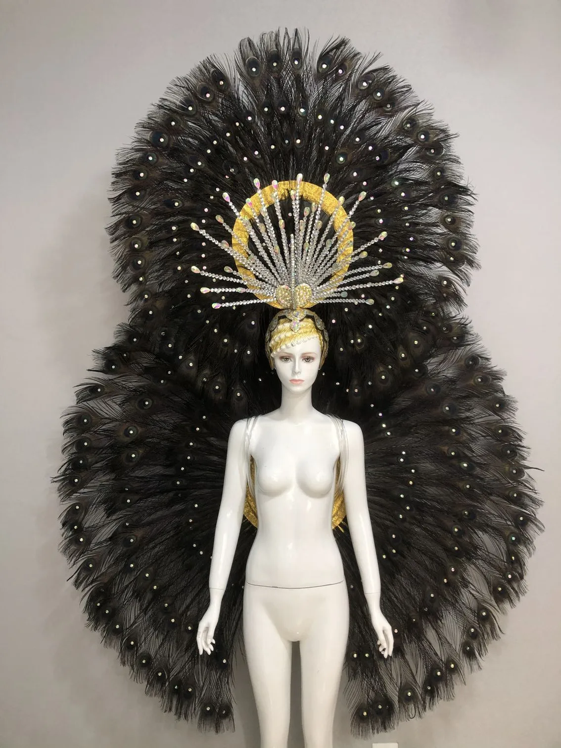 Аксессуары латинские танцы Самба модные изысканные головные уборы Перья