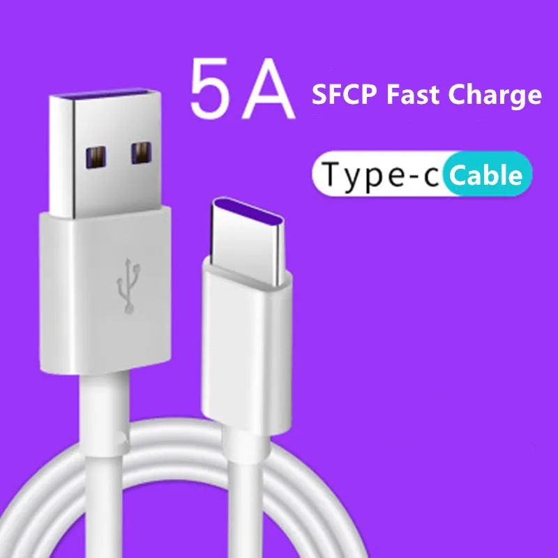 USB Type C кабель для Huawei P30 P20 Pro lite Mate20 10 P10 Plus 5A суперзарядный кабель|Кабели мобильных
