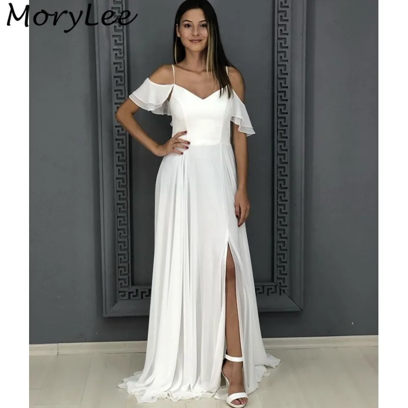 

Женское платье на тонких бретельках, с V-образным вырезом и молнией сзади