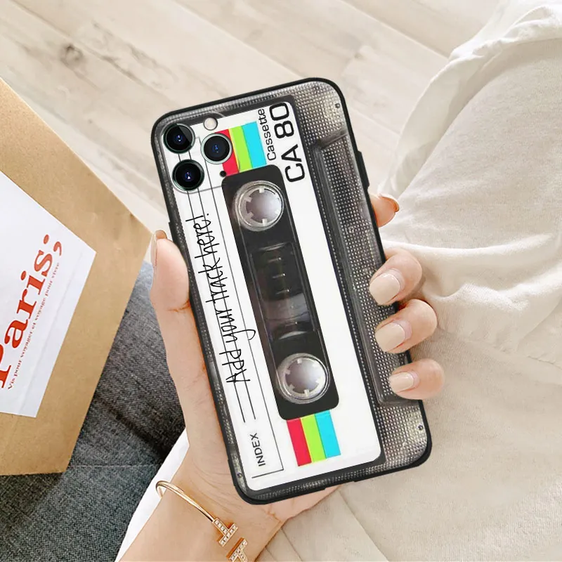 vintage cassette tape retro style for iphone se 6 6s 7 8 plus x xr xs 11 12 13 pro max 13 mini soft silicone phone case cover free global shipping