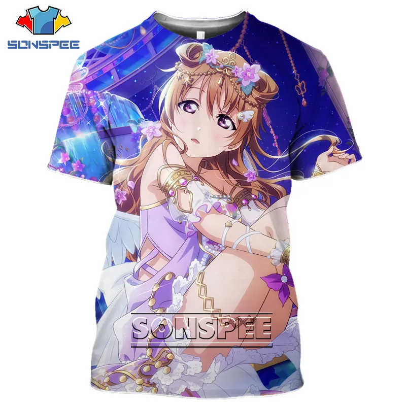 Футболка Мужская/Женская SONSPEE с 3D принтом пикантная одежда героями аниме