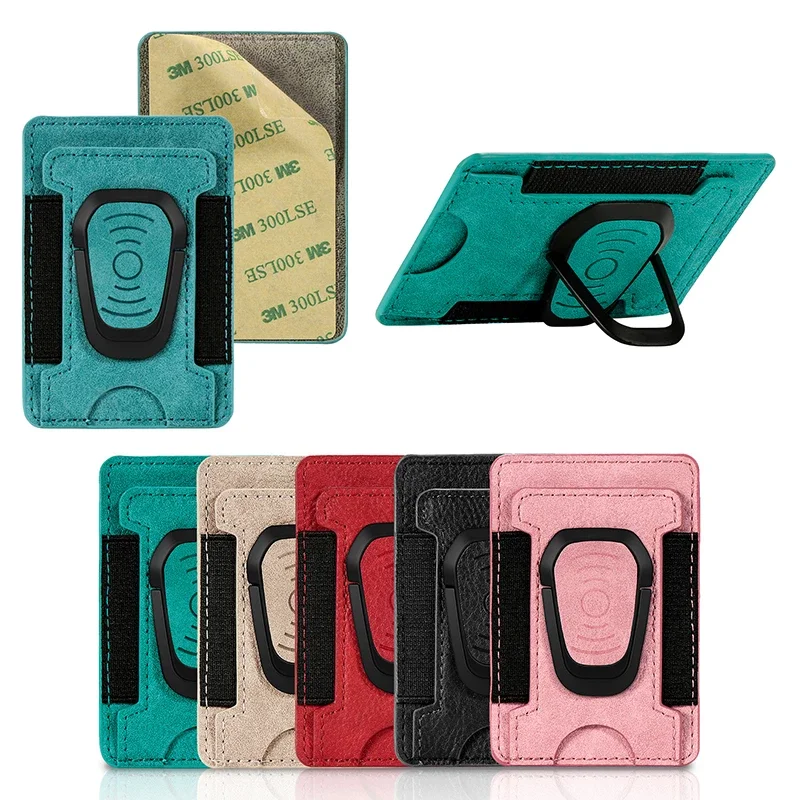 

Rotation Car Magnetic Adhesive Back Sticker Card Package Phone Holder for Samsung S20Ultra iPhone Wallet Purse Finger Ring Stand
