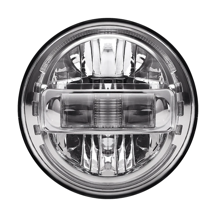 Фары для мотоцикла, 7 дюймов, Проекционные светодиодные фары для мотоциклов, аксессуары для Harley Davidson Touring Rod FatBoy