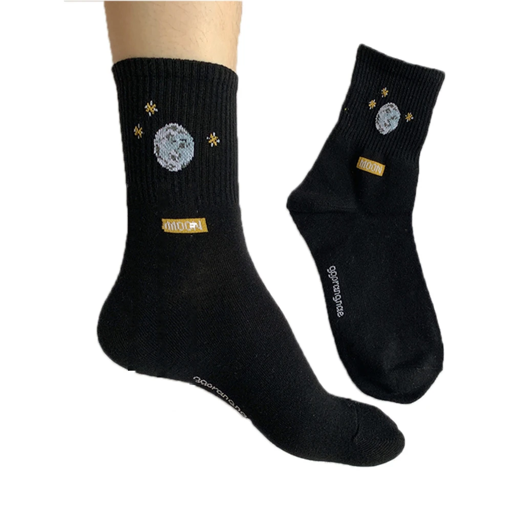 Южнокорейские смешные носки Харадзюку креативные хлопковые короткие с