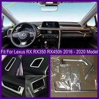 dashboard air conditioning ac outlet vent decoration frame cover trim fit for lexus rx rx350 rx450h 2016 2021 interior parts